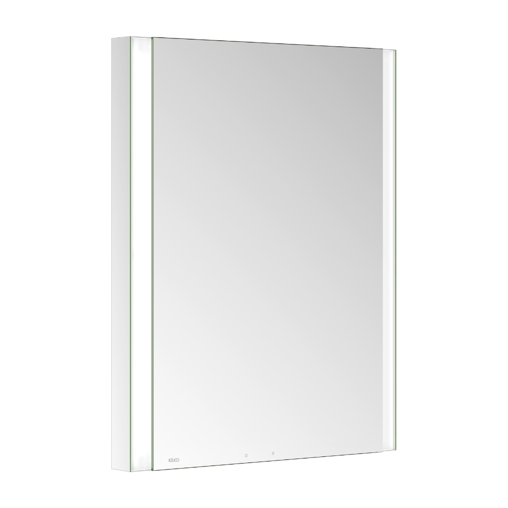 Product Cut out image of the Keuco Somaris Single Recessed Mirror Cabinet wiht Demister 14511001131 hinged for left handed use