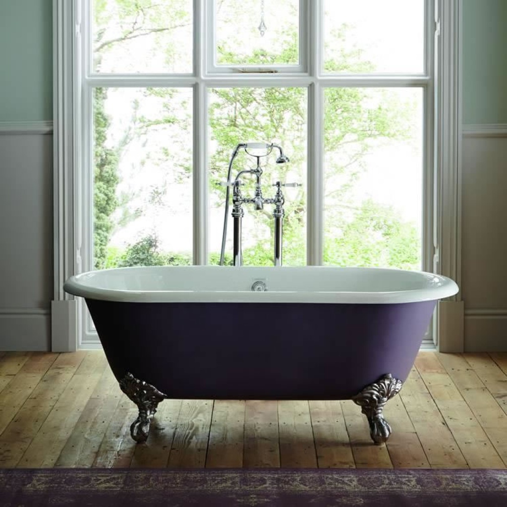 Photo of Heritage Baby Buckingham Cast Iron Freestanding Double Ended Bath Side View
