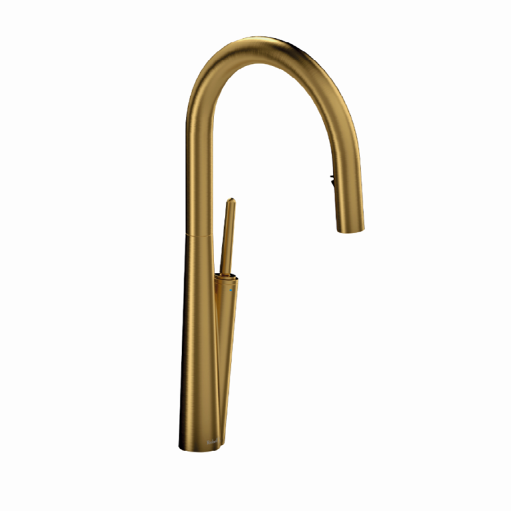 Photo of the Riobel Solstice Single Lever Kitchen Mixer in Brushed Gold