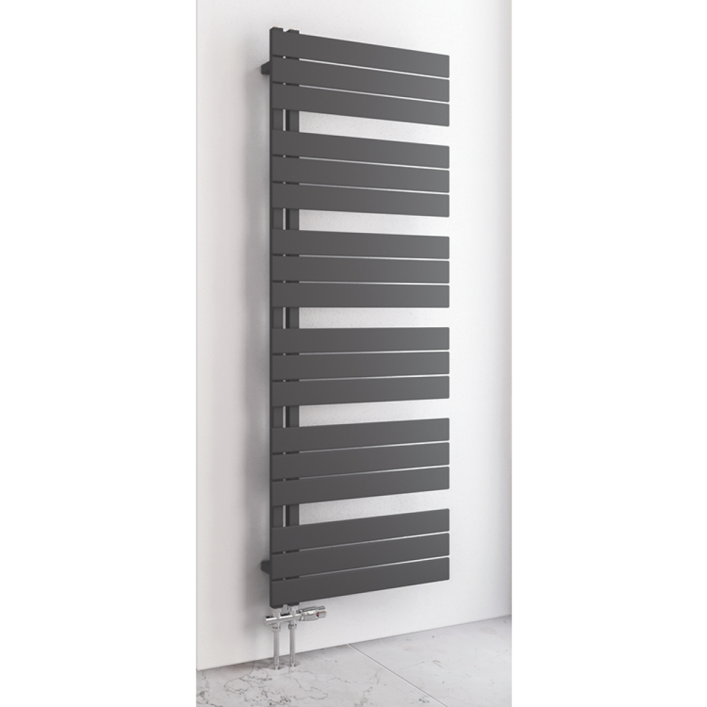 Lifestyle Photo of Eastbrook Helmsley Designer Heated Towel Rail - Matt Anthracite