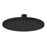 Product Cut out image of the Crosswater MPRO Matt Black 300mm Round Shower Head