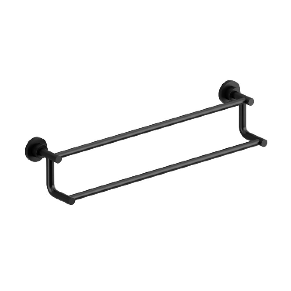 Photo of the Riobel GS Double Towel Rail in Black