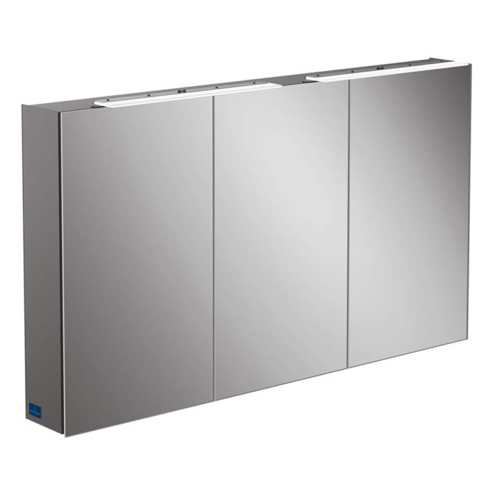 Product cut out image of Villeroy and Boch My View One 1307mm Three Door LED Mirror Cabinet A441G300