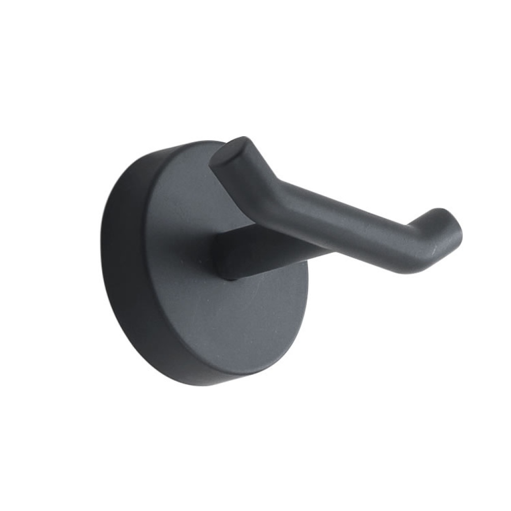 Cutout image of Origins Living Gedy Eros Double Hook matt black.