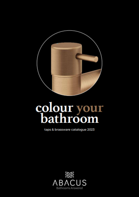 cover image of the Abacus Bathrooms Colour Your Bathroom Catalogue and brochure 2023