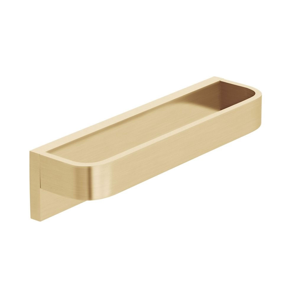 Cutout image of Vado Individual Brushed Gold Square Towel Ring