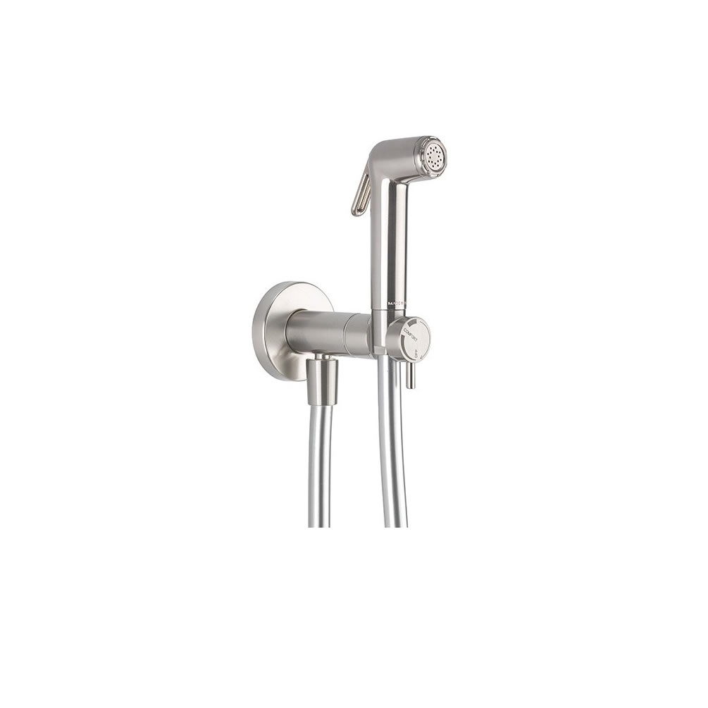 Cutout image of Crosswater MPRO Brushed Nickel Integrated Douche Valve