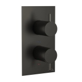 Crosswater MPRO Matt Black Thermostatic Shower Valve - Image 1