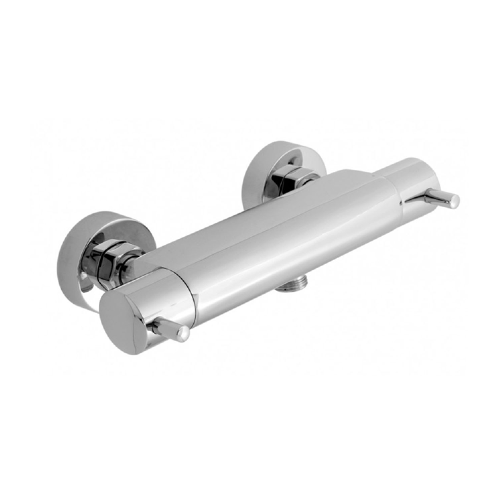 Photo of JTP Vos Chrome Wall Mounted Thermostatic Bar Valve Cutout