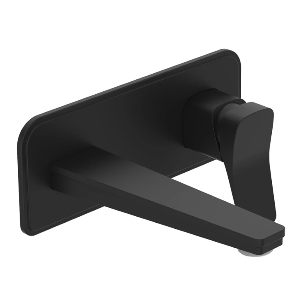 Photo of JTP Hix Matt Black Wall Mounted Basin Mixer Cutout