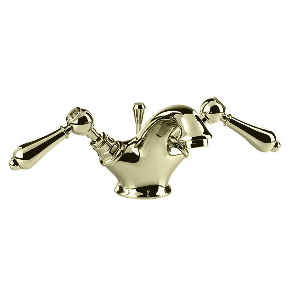 Imperial Regent Antique Gold Mono Basin Mixer With Pop Up Waste