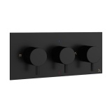 Crosswater MPRO Matt Black Landscape Thermostatic Shower Valve - Image 1