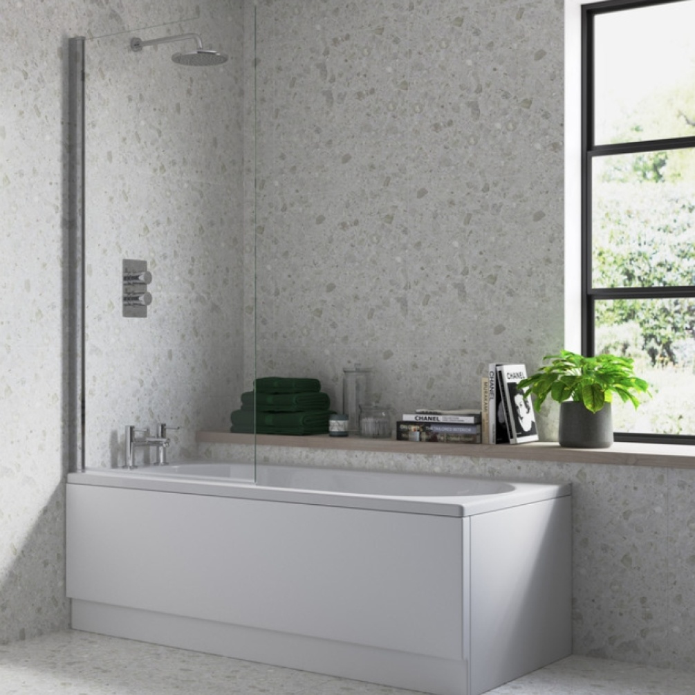 Product Lifestyle image of Camden Single Straight Bath Screen ZERO3769