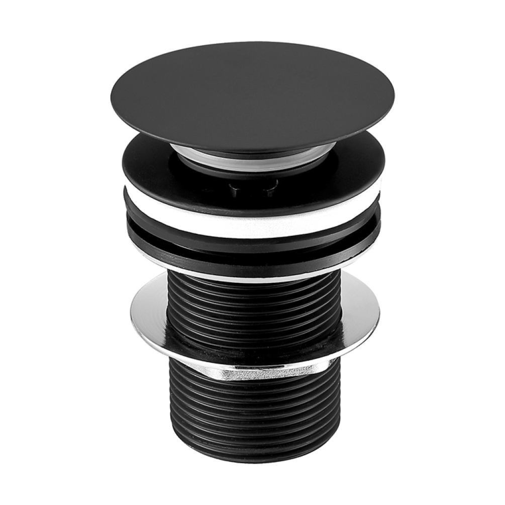 Photo of JTP Vos Matt Black Unslotted Basin Waste Cutout