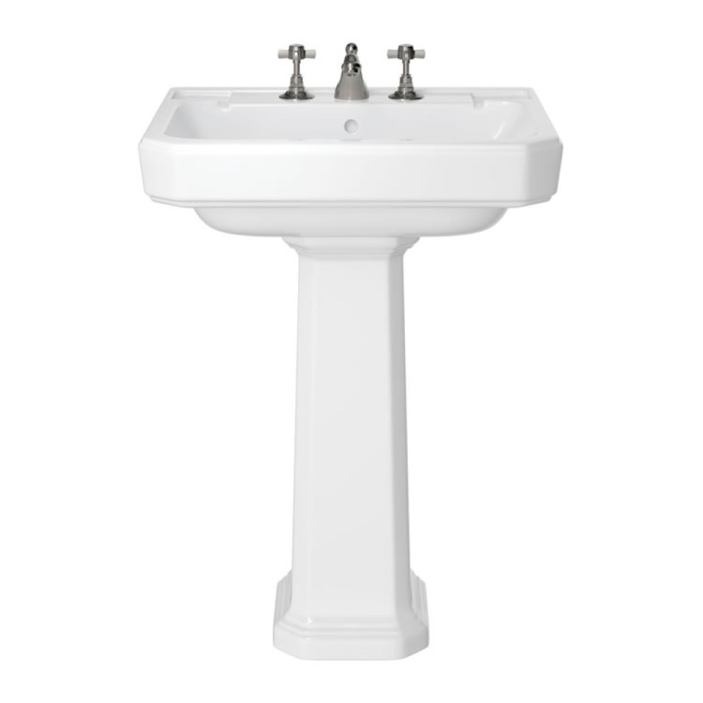 Heritage Hatton 630mm Basin & Pedestal