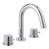Photo of JTP Florence Chrome 3TH Deck Mounted Basin Mixer Cutout