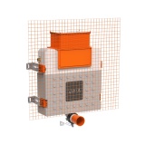 VitrA 820mm Reduced Height Back To Wall WC Concealed Cistern Cut Out