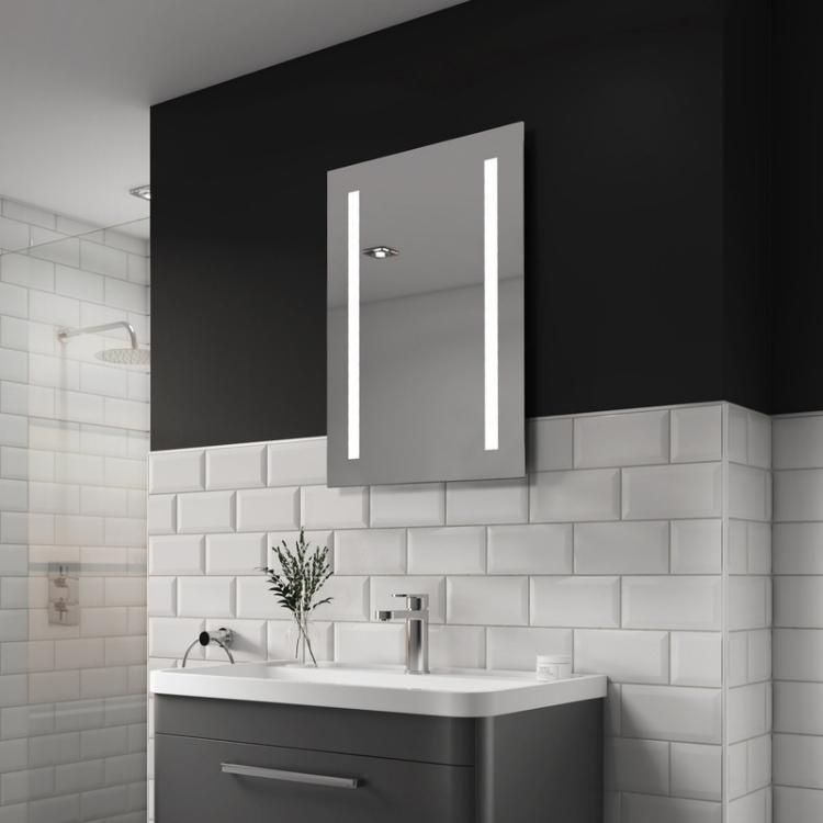 Sensio Gina Battery Operated LED Mirror | Sanctuary Bathrooms