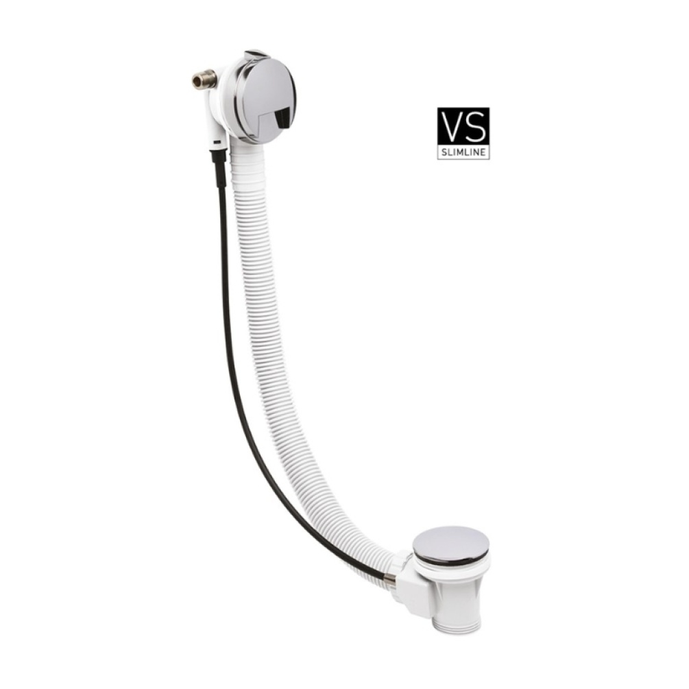 Product Cut out image of the Crosswater VS Slimline Bath Filler with Pop Up Waste