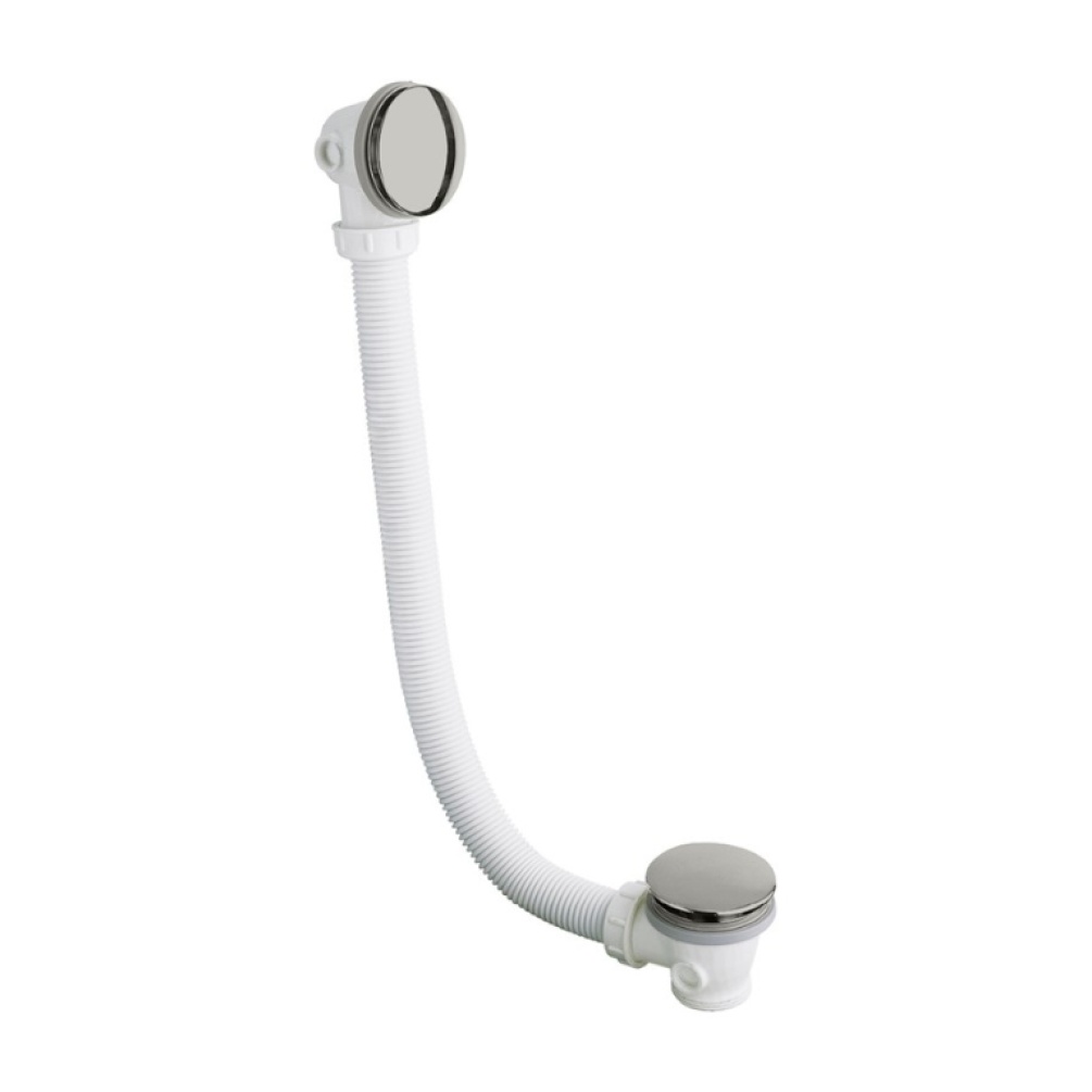 Product Cut out image of the Crosswater MPRO Brushed Stainless Steel Bath Click-Clack Waste