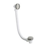 Product Cut out image of the Crosswater MPRO Brushed Stainless Steel Bath Click-Clack Waste
