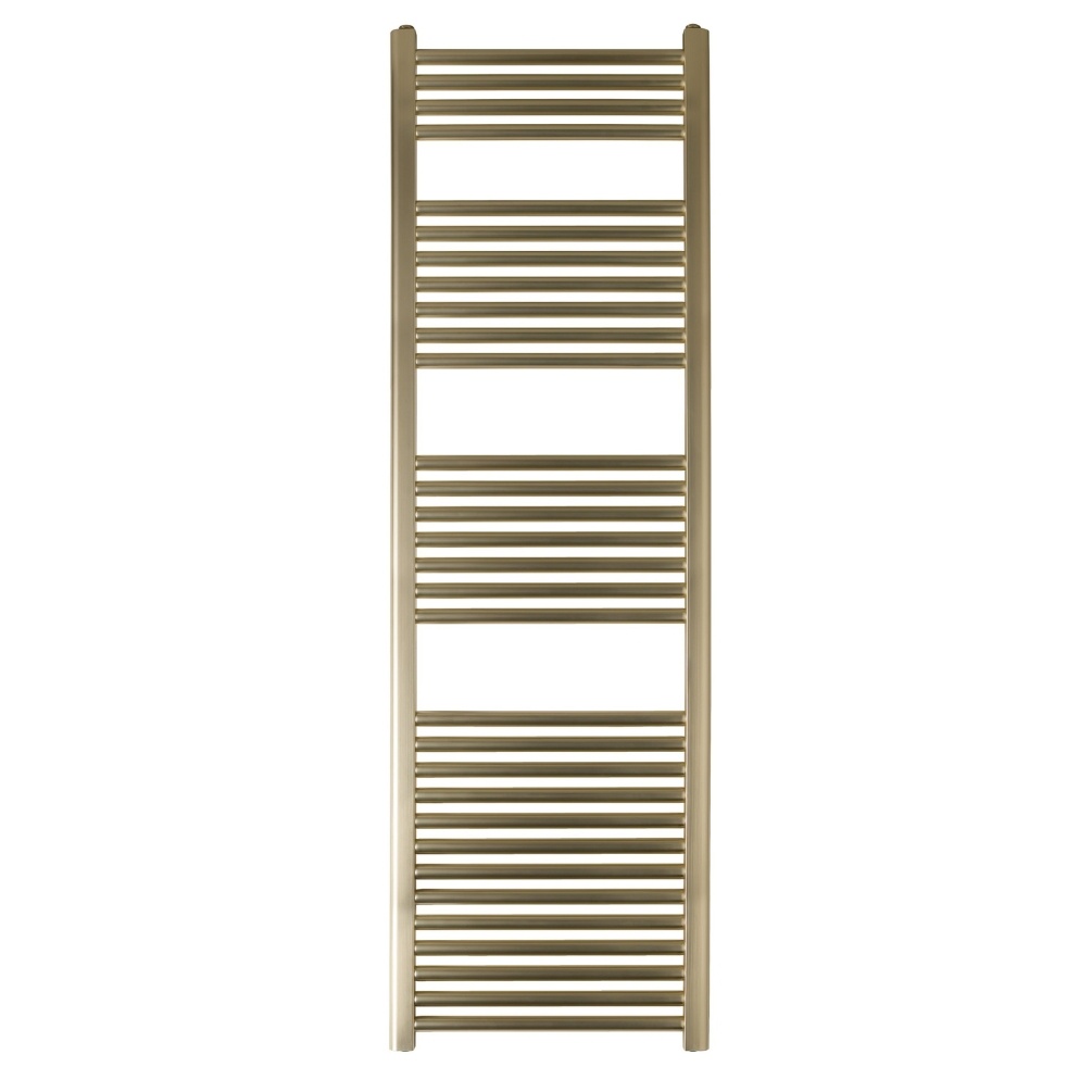 JTP Vos Brushed Brass 1600mm x 500mm Heated Towel Radiator Cut Out