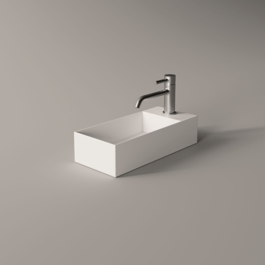Zero 3 450mm Gloss White Wall Mounted Basin | Sanctuary Bathrooms