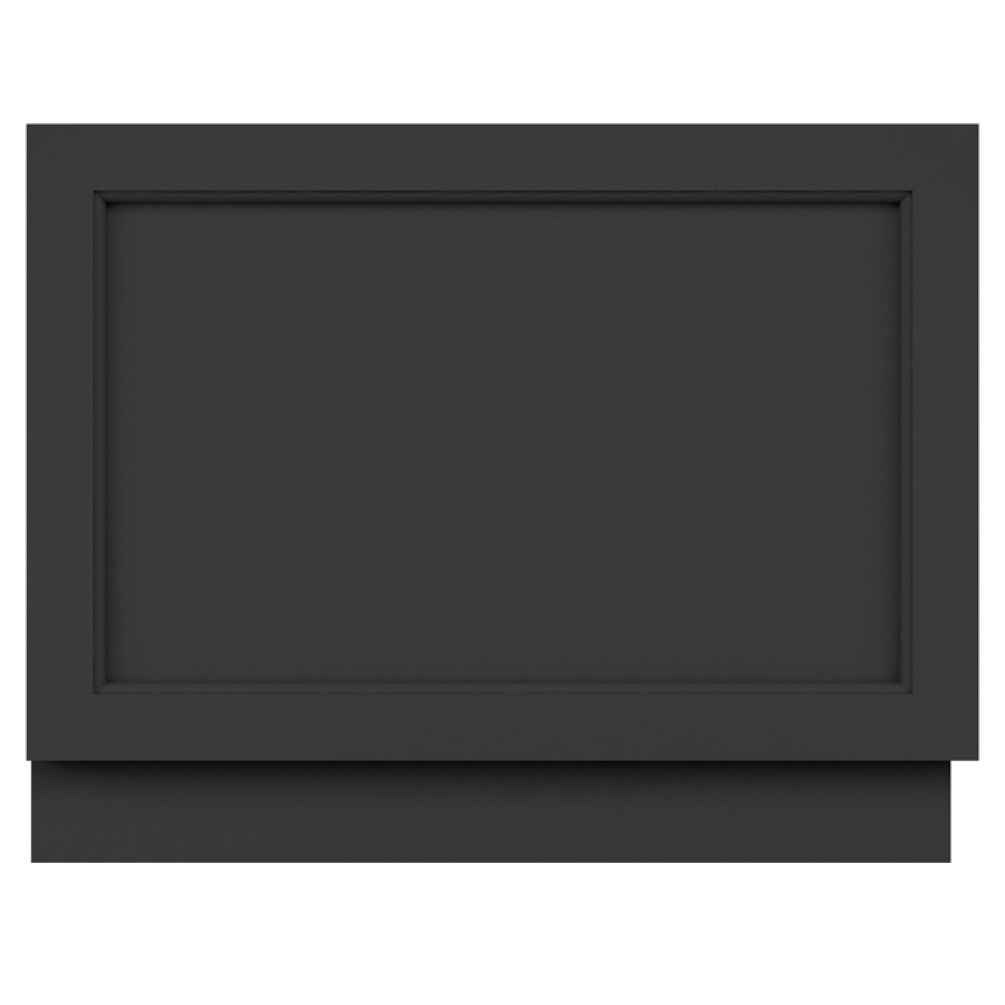 Product cut out image of Bayswater 750mm Matt Black End Bath Panel BAYF443