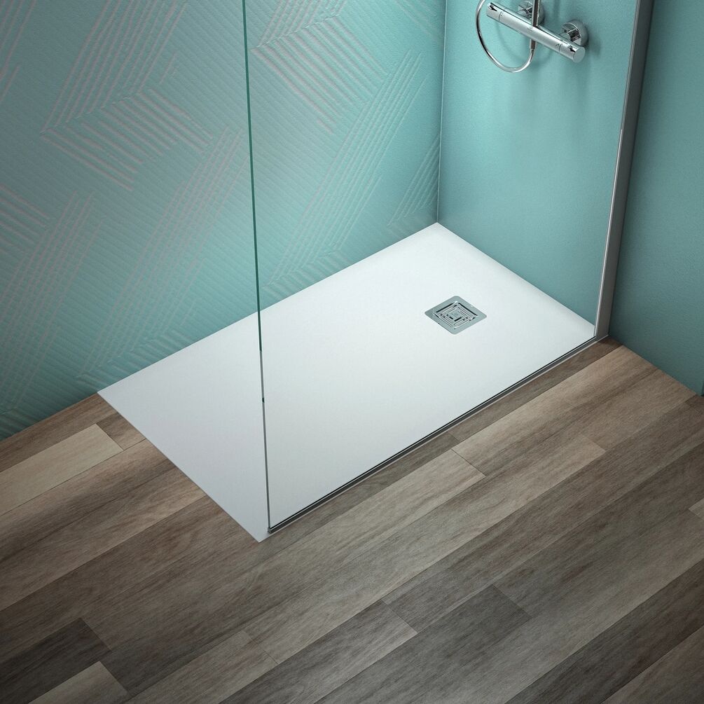 Lifestyle image of Ideal Standard Ultraflat S+ Pure White 1200 x 700mm Stone Resin Shower Tray