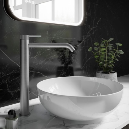 Crosswater 3ONE6 316 Stainless Steel Tall Basin Mono - Image 1