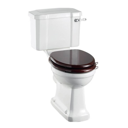 Product Cut out image of the Burlington Slimline Close Coupled Toilet