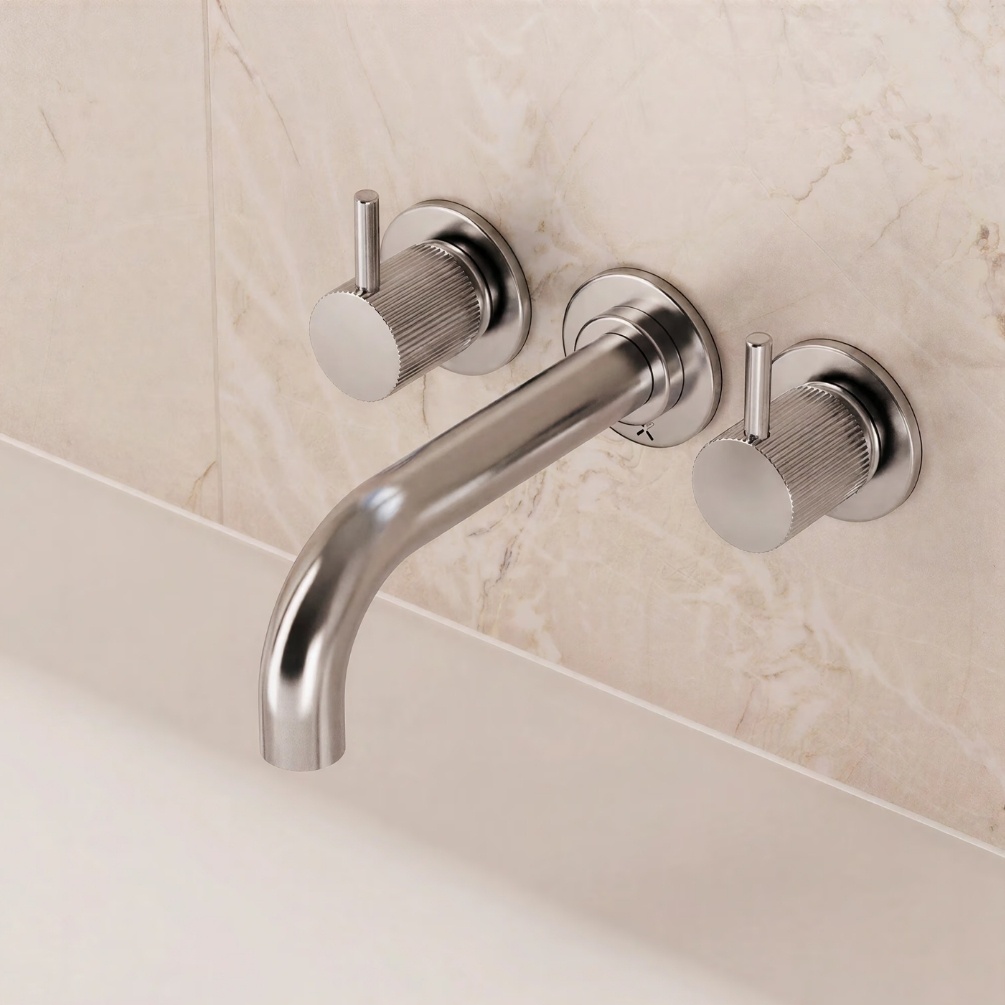 Crosswater MPRO Flute Chrome Wall Mounted Bath Mixer Tap Lifestyle