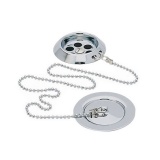 Heritage Plug & Chain Chrome Bath Waste Image
