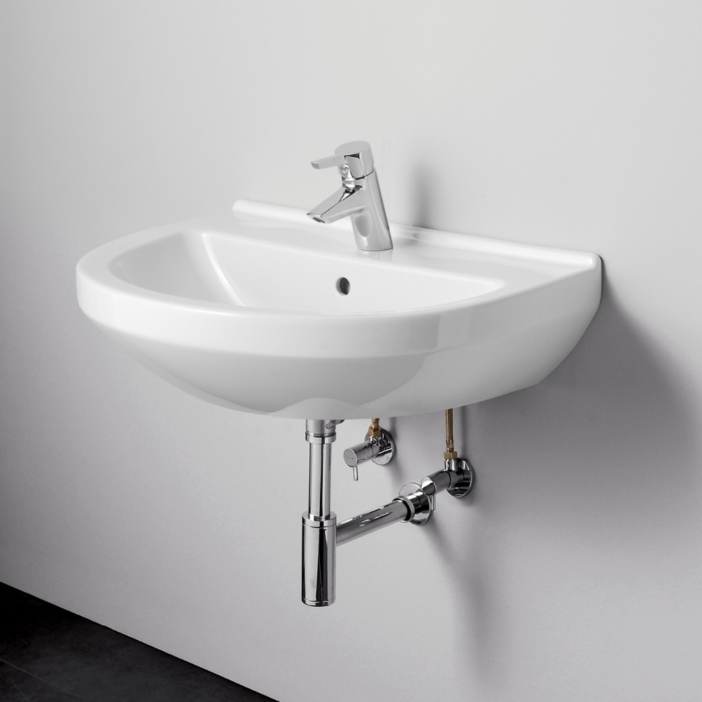 VitrA Integra Round 550mm x 450mm Wall Hung Basin Lifestyle