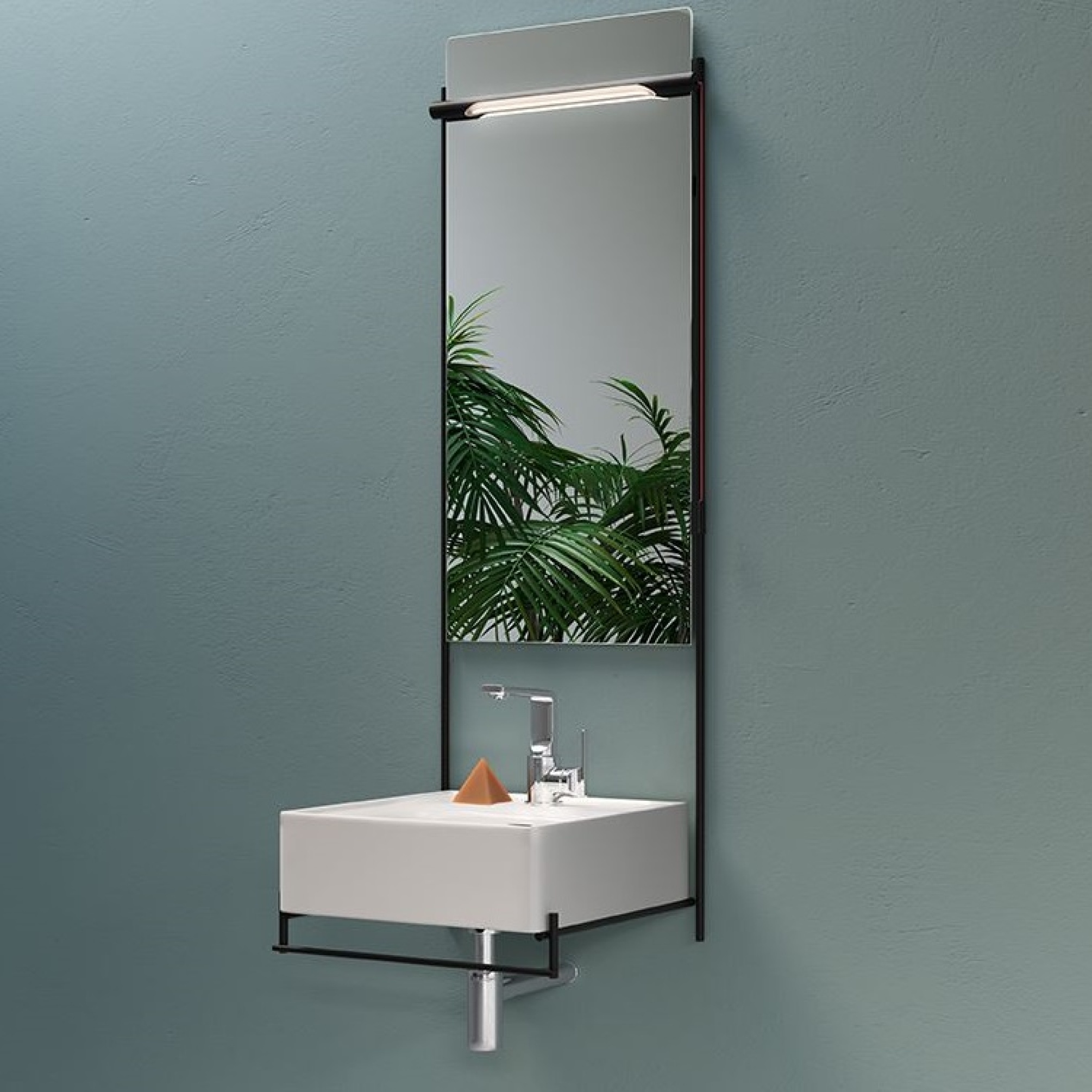 VitrA Equal Wall Hung Basin & Towel Rail Sanctuary Bathrooms