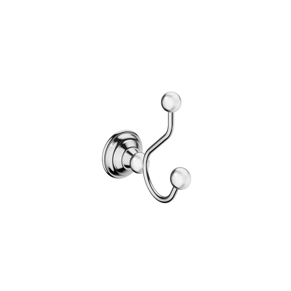 Cutout image of Crosswater Belgravia Chrome Double Robe Hook