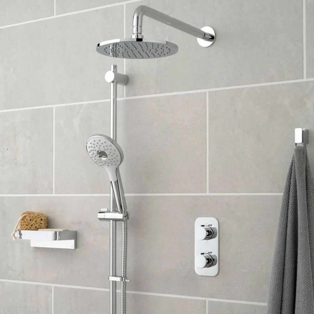 Lifestyle image of Vado Altitude 2 Outlet Thermostatic Slide Rail Shower Set