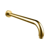 Product Cut out image of the Crosswater Union Brushed Brass Wall Mounted Shower Arm