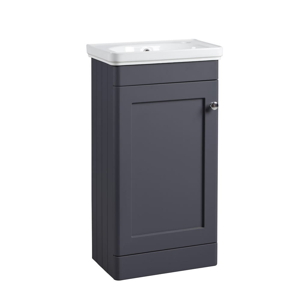 Tavistock Marston 450mm Matt Dark Grey Cloakroom Vanity Unit & Basin