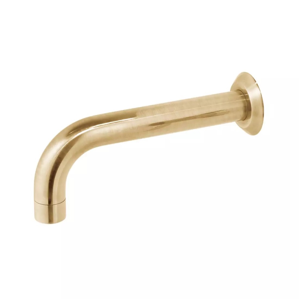 Cutout image of Vado Individual Origins Brushed Gold Wall-Mounted Bath Spout
