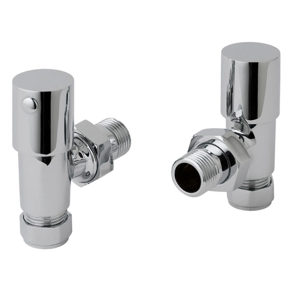 Cutout image of JTP Chrome Angled Radiator Valves
