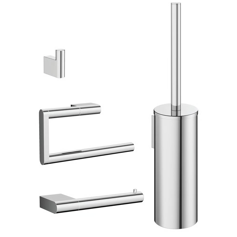 Cutout image of Crosswater MPRO Chrome Wall-Mounted Accessory Set