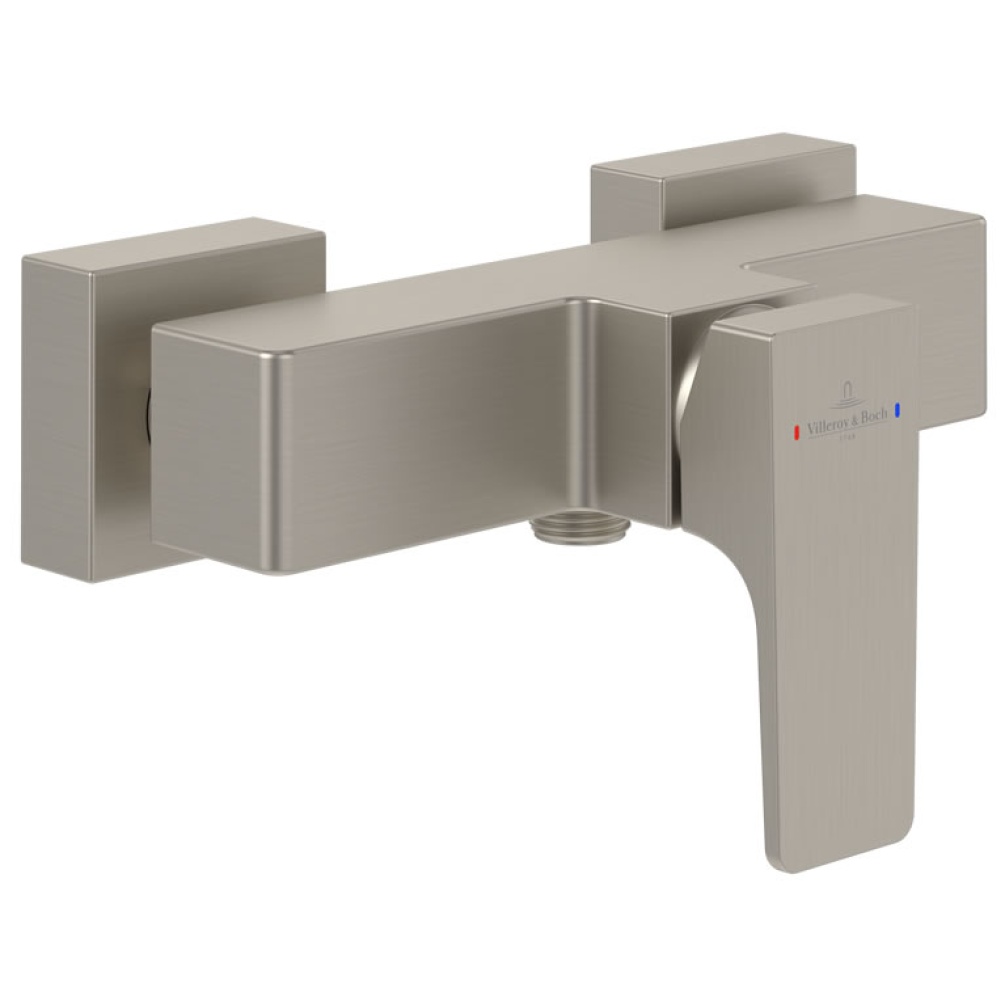 Cutout image of Villeroy & Boch Architectura Square Matt Brushed Nickel Exposed Shower Valve