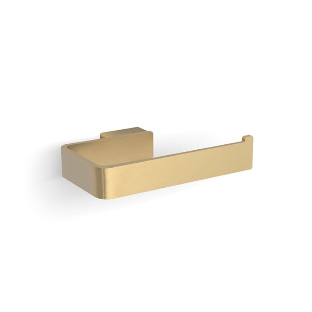 Product Cut out image of the HIB Atto Brushed Brass Toilet Roll Holder