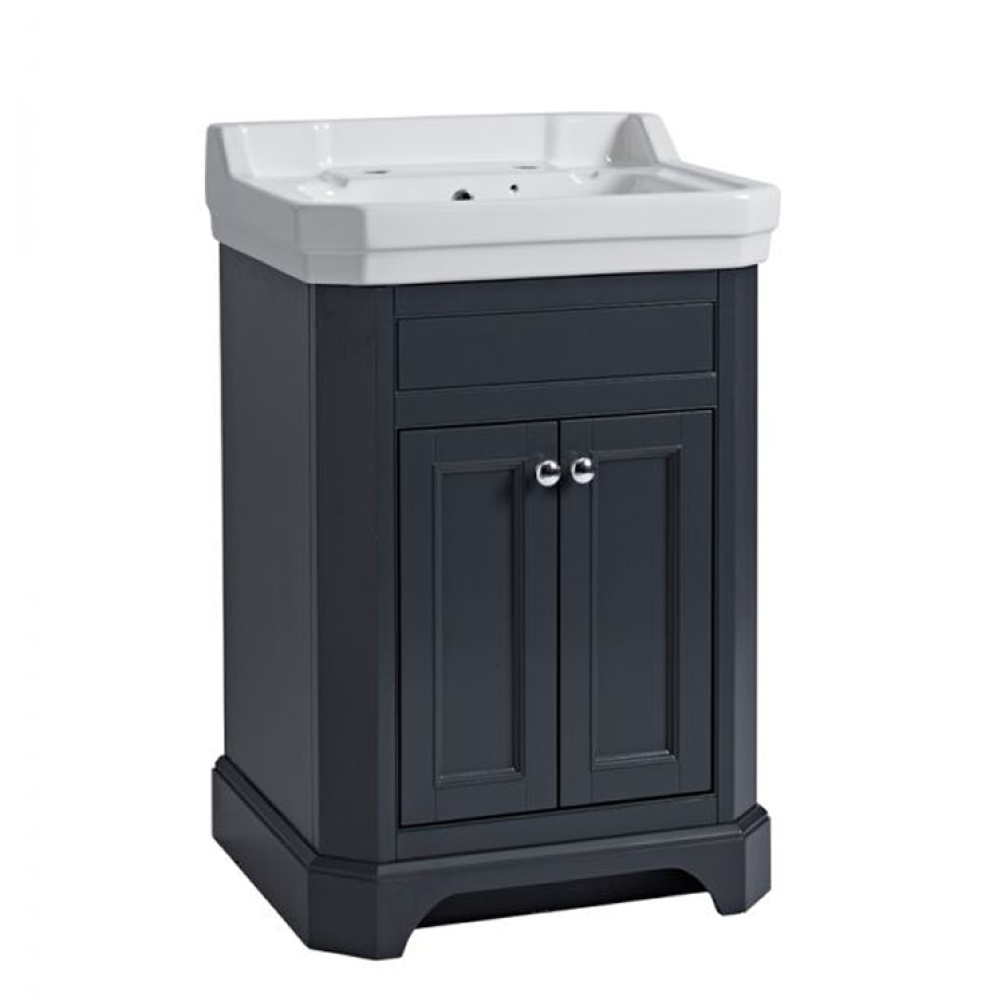 Photo of Tavistock Vitoria Matt Dark Grey 600mm Freestanding Unit & Basin