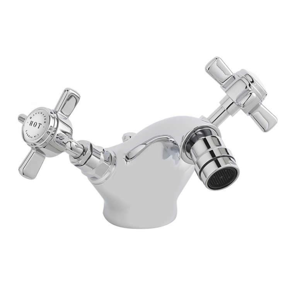 Photo of Bayswater Crosshead White & Chrome Mono Bidet Mixer