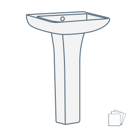 iconography image of a ceramic bathroom sink/basin