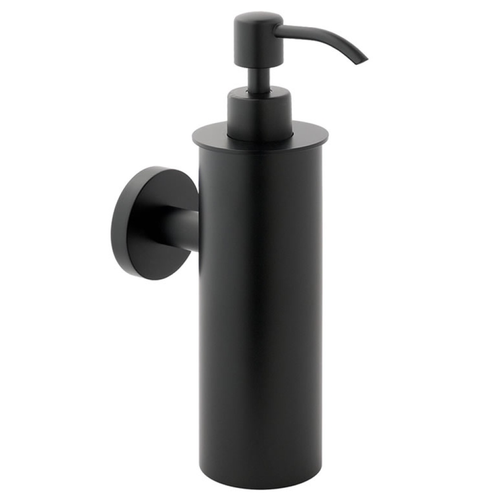 Product Cut out image of the JTP Vos Matt Black Wall Hung Soap Dispenser