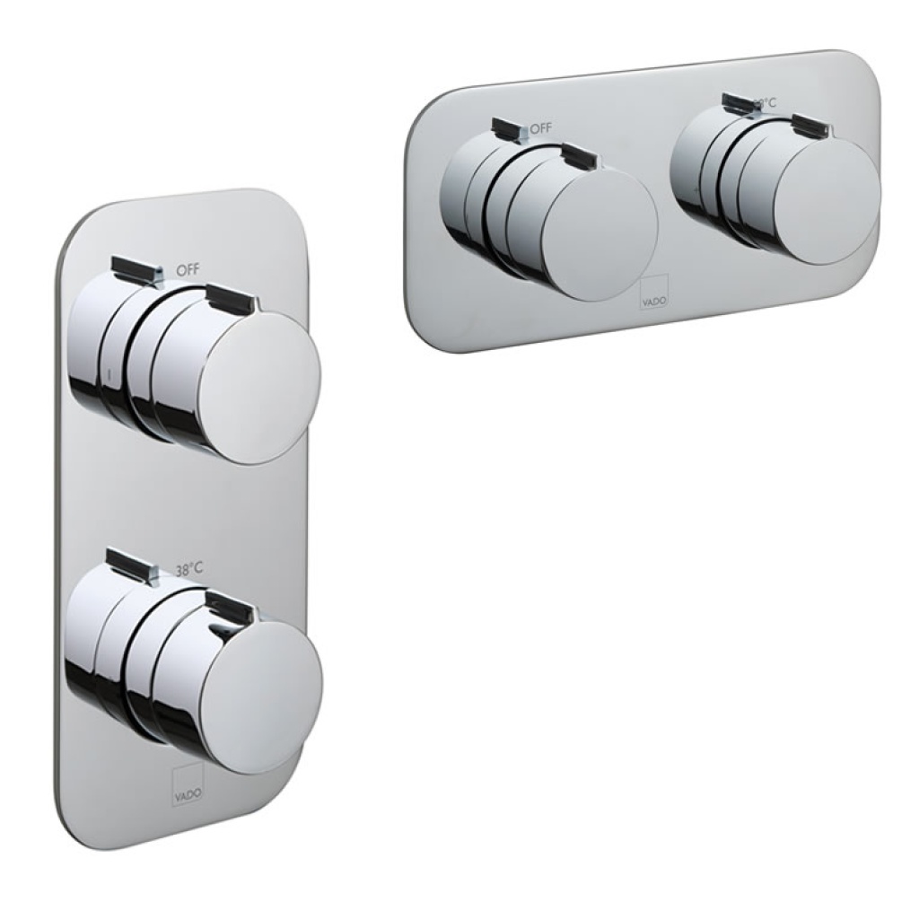 Vado Altitude Twin Outlet Thermostatic Shower Valve Image 1