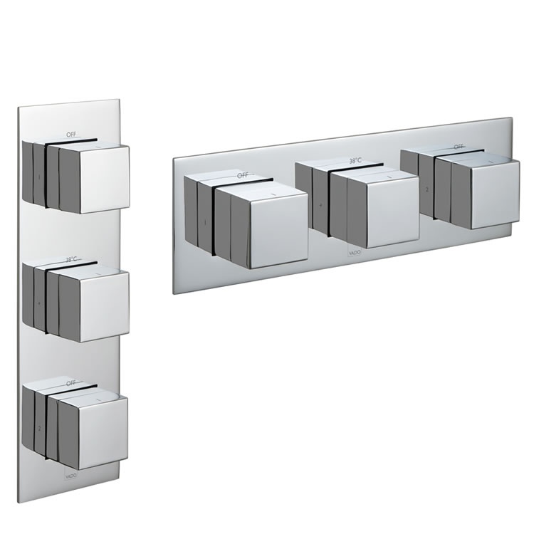 Vado Notion 2 Outlet 3 handle Shower Valve Sanctuary Bathrooms